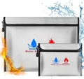 Produktbild: Feuerfeste Tasche Dokumententasche - 2 Set Feuersichere wasserdichte Tasche