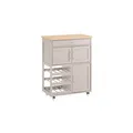 Produktbild: SoBuy Küchenwagen mit 1 Schublade Khaki 67x37,5x86,5cm Modern