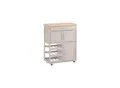 Produktbild: SoBuy Küchenwagen mit 1 Schublade Khaki 67x37,5x86,5cm Modern