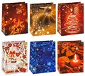 Produktbild: TSI Geschenktüten WEIHNACHTEN SERIE 8, 12er Packung, Größe: Mittel (HxBxT 23 x 18 x 10 cm), Art. Nr. 83018