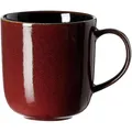 Produktbild: Ritzenhoff & Breker Gambia Kaffeebecher, 400 ml, Runder Henkelbecher mit Farbverläufen, Skandinavisches Design mit Reaktivglasur, Steinzeug, Rot