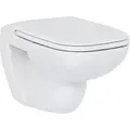 Produktbild: D-Code Wand-WC 545x355x355mm, Weiß Hochglanz, 4,5l, Tiefspüler, geschlossen, waagerecht - Duravit