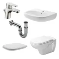 Produktbild: Duravit D-Code WC optional wählbar Waschbecken 55 / 60 cm Armatur Sifon