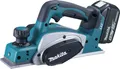 Produktbild: Makita Akku-Hobel 82 mm 18V / 5,0 Ah, 2 Akkus + Ladegerät im MAKPAC DKP180RTJ