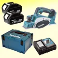 Produktbild: Makita DKP180RTJ Akku - Hobel DKP 180 RTJ 2x BL1850 MakPac + Extras DC18RC