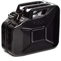 Produktbild: BW Kraftstoffkanister Metall Benzinkanister 10 Liter Schwarz RAL 9005 TÜV-geprüft und UN-Zulassung Made in Europe