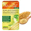 Produktbild: Alsiroyal PLUS Klima-Aktiv-Kapseln - 100 mg Soja-Isoflavone (90 Kapseln) - Lindert typische Erscheinungen der Wechseljahre - Hormon Balance Frauen - Wechseljahre Kapseln - vegan