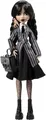 Produktbild: Monster High Wednesday Addams in Schuluniform mit Zubehör HXJ04