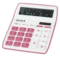 Produktbild: GENIE Taschenrechner 840P, Tischrechner, Solar, Batterie, Bürorechner, 10-stellig, rosa/weiß