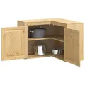 Produktbild: vidaXL Schrank SKI Honigbraun 80 x 80 x 60 cm Massives Kiefernholz, Wohnzimmer, rechteckiger Schrank, Moderne Aufbewahrung, Kiefernholz-Design, praktischer Buffet, schicker Essensorganizer
