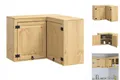 Produktbild: Schrank Mit Regal Honig 80x80x60 Cm Massives Kiefernholz