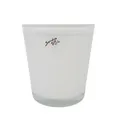Produktbild: Glas Orchideentopf Blumentopf ORCHID weiß H. 13,5cm D. 12,5cm rund Sandra Rich