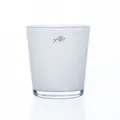 Produktbild: Orchideenvase Glas 13,5cm Orchideenglas Glasübertopf Blumentopf weiß WEISS