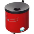 Produktbild: VAR Aschenbecher WH16, 3221, Wandascher aus Metall, 2,4 Liter, rot