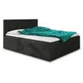 Produktbild: Sofnet Boxbett, Schwarz, Textil, H3, Rechteckig, 180x200 cm, Schlafzimmer, Betten, Boxspringbetten