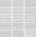 Produktbild: Buchstaben Schablone 15 Stück Buchstabenschablonen Alphabet Schablonen