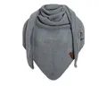 Produktbild: Knit Factory Strickschal Coco Dreiecksschal Med Grey, (1-St), Schal Halstuch Dreiecksschal Tuch Strickmode