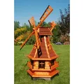 Produktbild: DSH DEKO SHOP HANNUSCH Gartenfigur Gartenwindmühle WM 95 bitum, Norddeutsche Windmühle Gesamthöhe: 100 cm rot