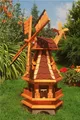 Produktbild: Gartenwindmühle mit roten Schindeln – Höhe 1 Meter