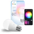 Produktbild: Philips Hue Essential smarte E27 LED Lampe, Weiß und Farbig, 8W, 2200K-6500K, dimmbar, 1er Pack