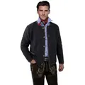 Produktbild: Moschen-Bayern Trachtenstrickjacke Trachtenjacke Herren Trachtenstrickjacke Trachtenjanker Strickjacke schwarz 56