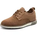 Produktbild: Bruno Marc Schnürhalbschuhe Jungen Anzugschuhe Atmungsaktiv Gestrickter Stoff Oxford Hochzeit Party Schuhe,Size 37.5,BRAUN,SBOX2403K - 37,5