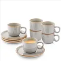 Produktbild: Sänger Espressotassen, Grau, Stein, 12-teilig, Rund, Kaffee & Tee, Tassen, Espressotassen