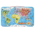 Produktbild: Janod Puzzle Magnetische Weltkarte auf Englisch, Puzzleteile