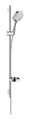 Produktbild: Hansgrohe Raindance Select S Brauseset 120 3jet Unica Puro EcoSmart mit Brausestange 900 mm und Seifenschale - Chrom - 26633000