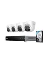 Produktbild: eufy PoE NVR Security System E41, 4× 4K Turret-Kameras, verkabelte Außenkamera, 4K UHD, 122° Weitwinkel, Farbnachtsicht, 24/7-Aufnahme, KI-Erkennung, Warnlicht, 8-Kanal Netzwerkvideorekorder, 2TB HDD