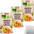 Produktbild: Edeka Bio Linsenwaffeln High Protein 3er Pack (3x90g Packung) + usy Block