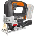 Produktbild: Worx Akku-Stichsäge WX543.9, mit Absaug-Adapter, 45° Gehrungsschnitte, ohne Akku & Ladegerät