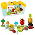 Produktbild: LEGO 10984 DUPLO My First Biogarten Bausteine-Box, Lernspielzeug für Kleinkinder ab 1,5 Jahren, mit Marienkäfer, Hummel, Obst & Gemüse, Stapelspielzeug für Babys