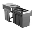 Produktbild: HAILO 366692 AS TANDEM 8/8/8 Abfallsorter mit 24 (3x8) Liter Abfallvolumen ab...