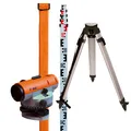 Produktbild: Nedo Nivellier-Set F32  Nivelliergerät + 5m Nivellierlatte + Aluminium-Stativ