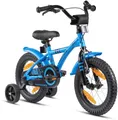 Produktbild: PROMETHEUS BICYCLES Kinderfahrrad HAWK 14 Zoll ab 4 Jahre, 1 Gang, Junge Mädchen Fahrrad Kinder mit Rücktrittbremse Stützräder