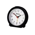 Produktbild: hama 00186335 Wecker Classic, ohne Ticken, Schwarz/Weiß