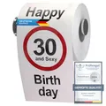 Produktbild: GOODS+GADGETS Lustiges Fun Klopapier zum 30. Geburtstag Toilettenpapier Geschenkartikel Geburtstags-Dekoration 30 und Sexy!
