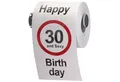 Produktbild: Goods+Gadgets Papierdekoration Lustiges Fun Klopapier zum 30. Geburtstag, Toilettenpapier Geschenkartikel