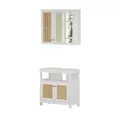 Produktbild: Vicco Badmöbel-Set Rosario, Weiß, 2 Teile, (2-St., 2er Set)