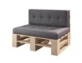 Produktbild: Lermowood Palettenmöbel Mp Bank 100 x 60 x 40 cm Natur | Europaletten Indoor und Outdoor Lounge Gartenmöbel Holz Gartenmöbel Set Lounge Möbel Terrasse Balkon Loft Stil Paletten