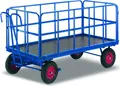 Produktbild: Variofit Handpritschenwagen mit 4 Rohrgitterwänden, Typ:Luftbereifung, Ladefläche:1140x740 mm