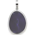 Produktbild: JEWELS BY LEONARDO Anhänger Clip & Mix Prilla, Ketten-Anhänger aus silberfarbenem Edelstahl, blauer Sodalith-Stein in organischer Form, Schmuck Geschenk für Frauen, 024557