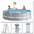 Produktbild: INTEX Komplettset Prism Frame Pool Ø 366x99cm + Filterpumpe Swimmingpool