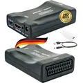 Produktbild: SCHWAIGER -HDMSCA02 511- HDMI-Scart-Konverter zur Umwandlung von digitalen Bild- und Tonübertragungen in EIN analoges Signal