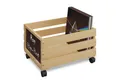 Produktbild: relaxdays Aufbewahrungsbox Schallplatten Kiste Bambus