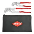 Produktbild: Knipex 2-teiliges Zangenschlüssel-Set mit Aufbewahrungstasche, Rot