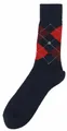 Produktbild: Burlington Herren Preston Argyle Acryl Socken - Marine