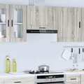 Produktbild: vidaXL Küchenwandschrank Lucca Grau Sonoma Eiche