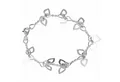 Produktbild: NKlaus Silberarmband 925 Silber 20cm Designer Herz in Herz Damen 12784 (1 Stück), Made in Germany